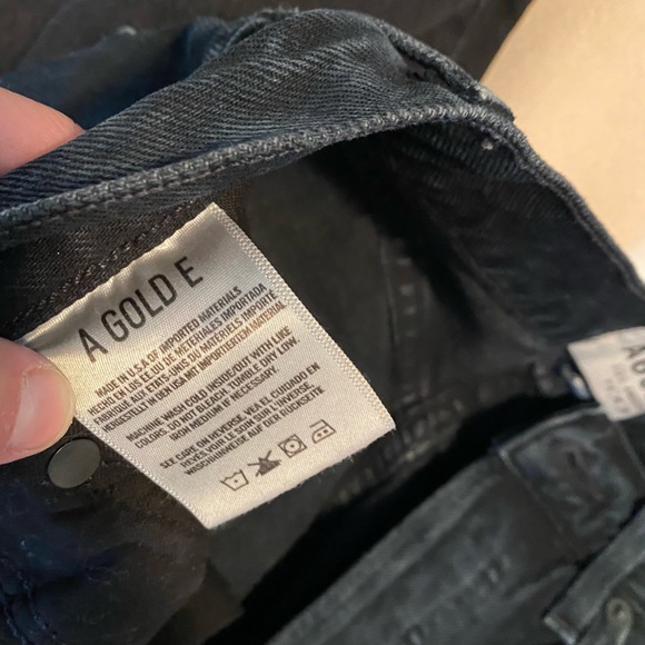 agolde riley straight crop jeans in satellite - Picture 7 of 10